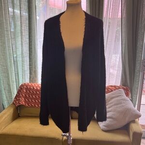 Urban Outfitters Black Fuzzy Cardigan